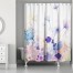 Watercolor Botanicals 71x74 Shower Curtain