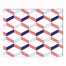 Navy & Coral Geometric Boxes 8x10 Canvas Wall Art