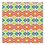 Watercolor Geometric Summer Patterns Canvas Wall Art 12x12 Canvas Wall Art