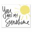 You Are My Sunshine  8x10 Canvas Wall Art