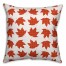 Plaid Fall Leaves 18x18 Spun Poly Pillow