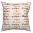 Grateful Thankful Blessed 18x18 Spun Poly Pillow