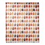 Funky Fall Leaves 50x60 Coral Fleece Blanket