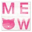 Meow Pink Wall Art