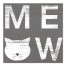Meow Gray Wall Art