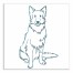 Shaggy Dog Blue Wall Art