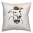 Greyhound with Hat and Bowtie Pillow Cover