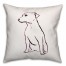 Sitting Pink Pup Pillow Cover