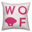 Woof Pink Pillow Cover