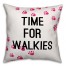 Time for Walkies Pillow Cover