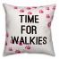 Time for Walkies Pillow Cover