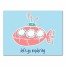 Let's Go Exploring Submarine 12x16 Canvas Wall Art