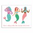Mermaid Friends 12x16 Canvas Wall Art