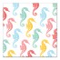Colorful Seahorses 12x12 Canvas Wall Art
