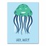 Ahoy Matey Jellyfish 12x16 Canvas Wall Art