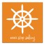 Never Stop Sailing 12x12 Canvas Wall Art