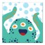 Green Sea Monster 12x12 Canvas Wall Art