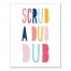 Scrub A Dub Dub Pastel Tones Design 11x14 Canvas Wall Art