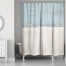 Blue and Cream Horizon 71x74 Shower Curtain