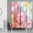 Bright Watercolor Florals 71x74 Shower Curtain