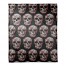 Floral Skull Pattern Throw