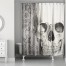 Spooky Skull 71x74 Shower Curtain