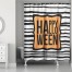 Happy Halloween Stripes 71x74 Shower Curtain