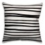 Black Watercolor Stripes Pillow