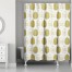 Gold Pumpkins 71x74 Shower Curtain