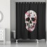 Floral Skull 71x74 Shower Curtain