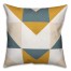 Yellow and Gray Geometric Abstract Pillow