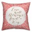Love Will Always Find a Way - Red Pillow Cover