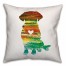 Colorful Silhouette Lab 20x20 Spun Poly Pillow