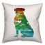 Colorful Silhouette Rottweiler Pillow