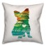 Colorful Silhouette Yorkie Pillow