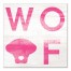 Woof Distressed Pink Wall Art