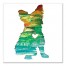 Paint Silhouette Yorkie Wall Art