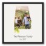 Alabama Family 20x20 Personalized Black Floating Framed Canvas
