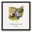 Ohio Family 20x20 Personalized Black Floating Framed Canvas