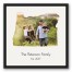 Oregon Family 20x20 Personalized Black Floating Framed Canvas