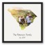 South Carolina Family 20x20 Personalized Black Floating Framed Canvas