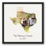 Texas Family 20x20 Personalized Black Floating Framed Canvas