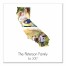 California Family 20x20 Personalized Canvas Wall Art