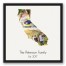 California Family 20x20 Personalized Black Floating Framed Canvas