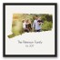 Connecticut Family 20x20 Personalized Black Floating Framed Canvas