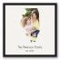 Illinois Family 20x20 Personalized Black Floating Framed Canvas