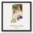 Indiana Family 20x20 Personalized Black Floating Framed Canvas