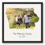 Iowa Family 20x20 Personalized Black Floating Framed Canvas