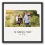 Kansas Family 20x20 Personalized Black Floating Framed Canvas