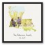 Louisiana Family 20x20 Personalized Black Floating Framed Canvas